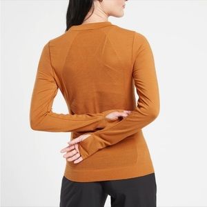 ATHLETA Ascent Seamless Top Cattail Brown